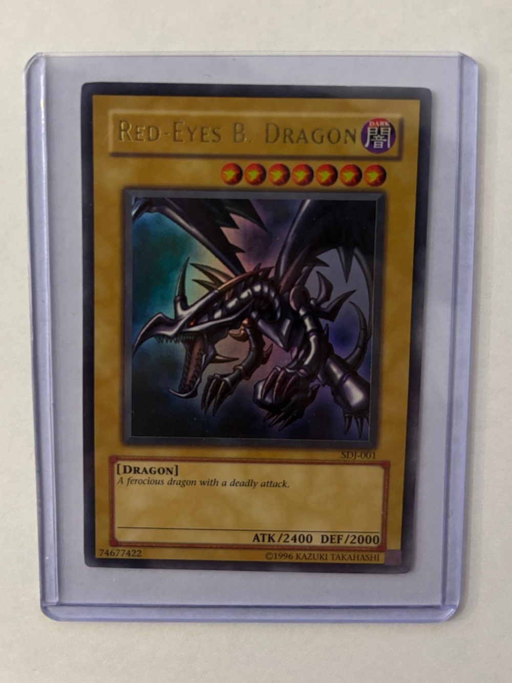 Red-Eyes B. Dragon Trading Card - Black Artwork (Yu-Gi-Oh!)